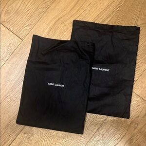 Saint Laurent Black Logo Dust Bags (Set of 2) for shoes